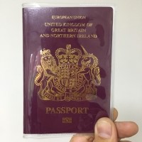 Transparent and Scrub Plastic Passport Cover