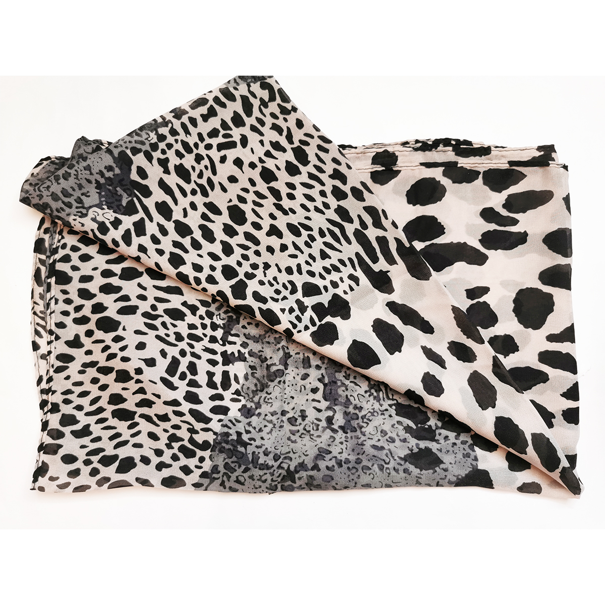 Leopard Skin Print Patterned Fashion Ladies Scarves Chiffon Scarf Womens  Shawls