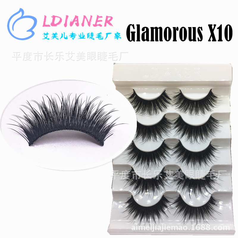 Juego de 5 pares de pestañas postizas largas gruesas naturales pestañas postizas maquillaje visón Reino Unido - Imagen 34 de 41