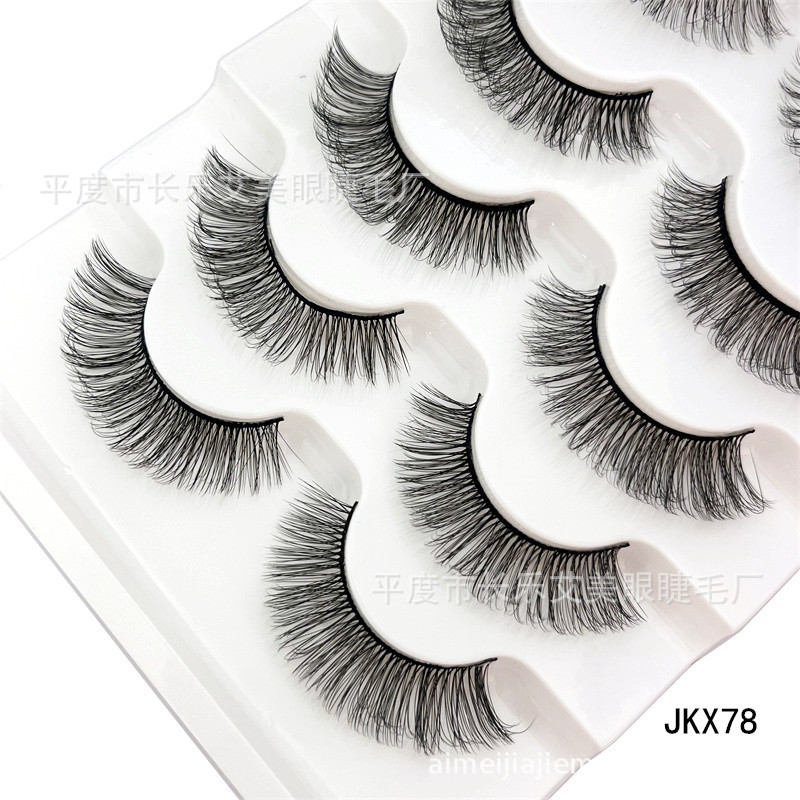 Juego de 5 pares de pestañas postizas largas gruesas naturales pestañas postizas maquillaje visón Reino Unido - Imagen 20 de 41