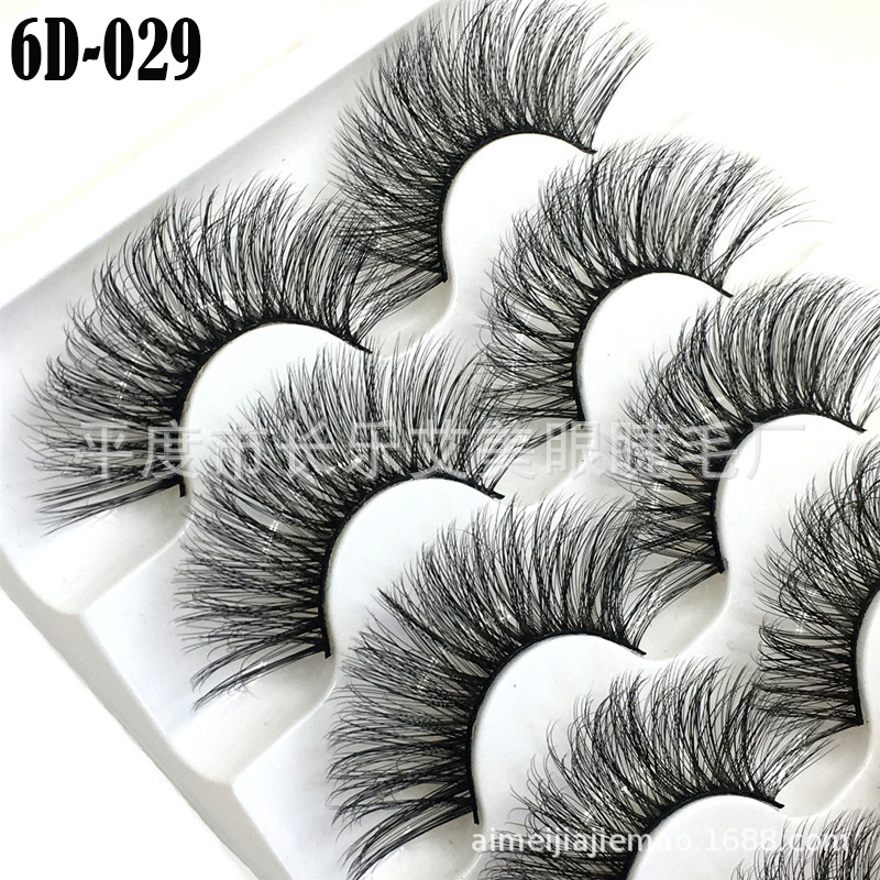 Juego de 5 pares de pestañas postizas largas gruesas naturales pestañas postizas maquillaje visón Reino Unido - Imagen 38 de 41