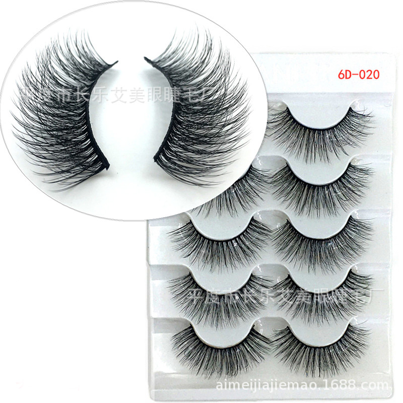 Juego de 5 pares de pestañas postizas largas gruesas naturales pestañas postizas maquillaje visón Reino Unido - Imagen 8 de 41