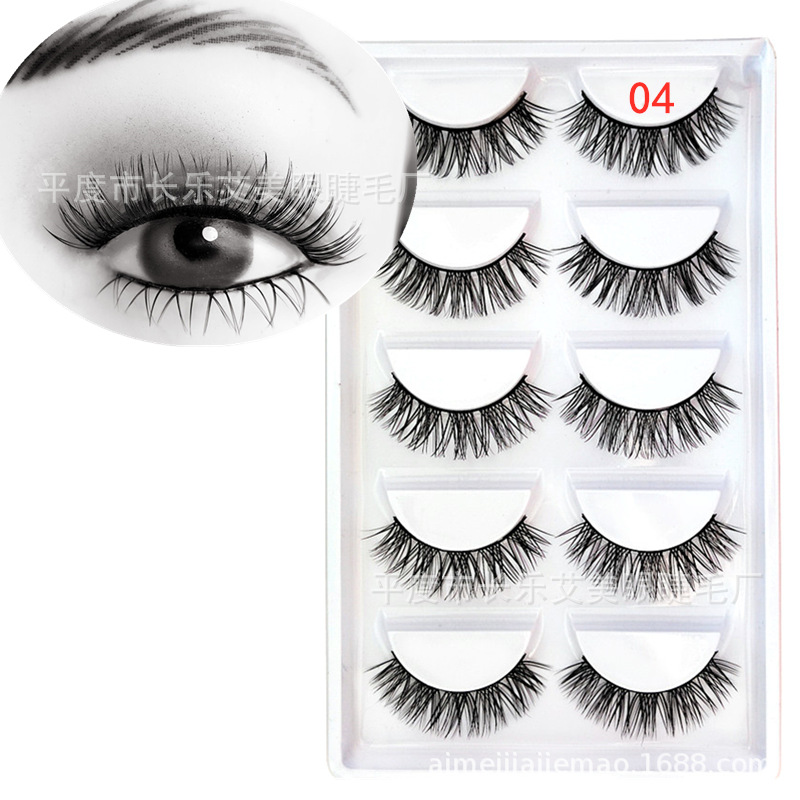 Juego de 5 pares de pestañas postizas largas gruesas naturales pestañas postizas maquillaje visón Reino Unido - Imagen 5 de 41