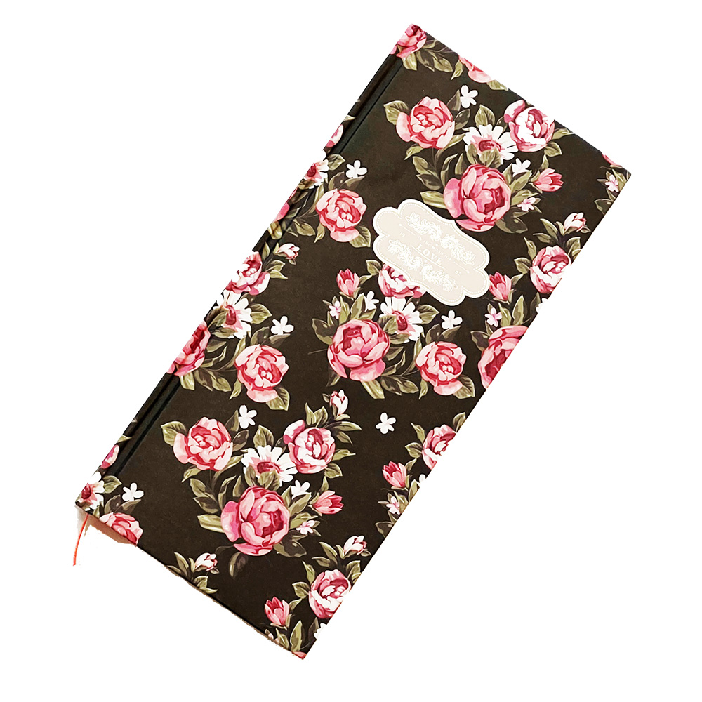 Cubierta de flores gatos A5 talla 120 hojas cuaderno de tapa dura con marcador de cinta - Imagen 22 de 27