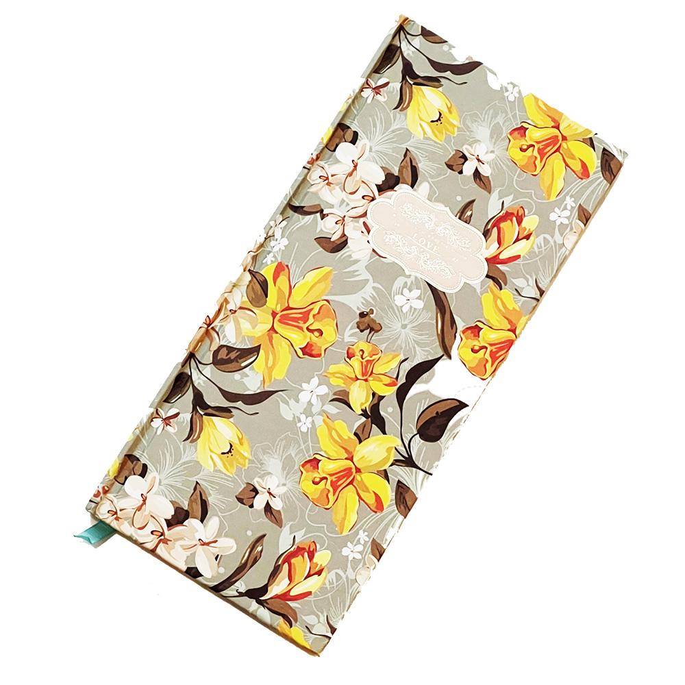 Cubierta de flores gatos A5 talla 120 hojas cuaderno de tapa dura con marcador de cinta - Imagen 24 de 27