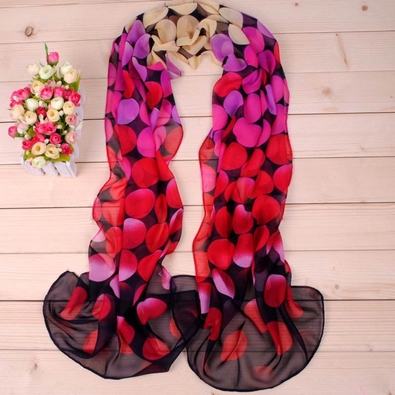 160 50cm Colourful Circles Patterned X114 Fashion Ladies Scarves Womens Shawls - Picture 9 of 13