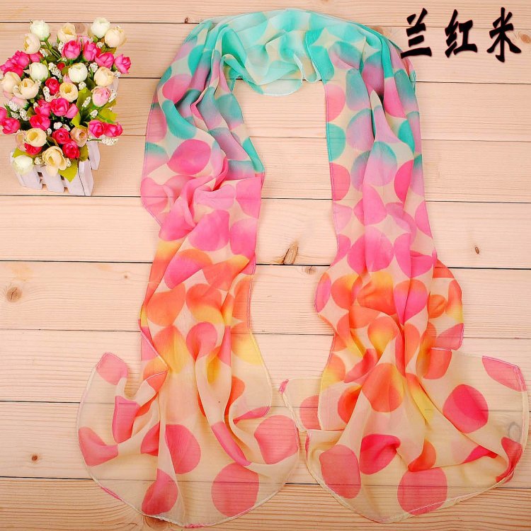 160 50cm Colourful Circles Patterned X114 Fashion Ladies Scarves Womens Shawls - Picture 12 of 13