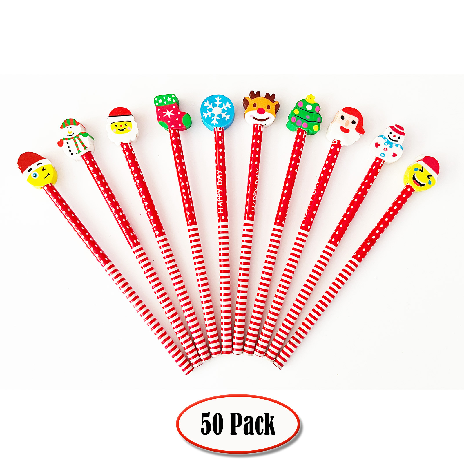 6-100pc-pencils-with-cute-christmas-rubber-erasers-toppers-party-gift