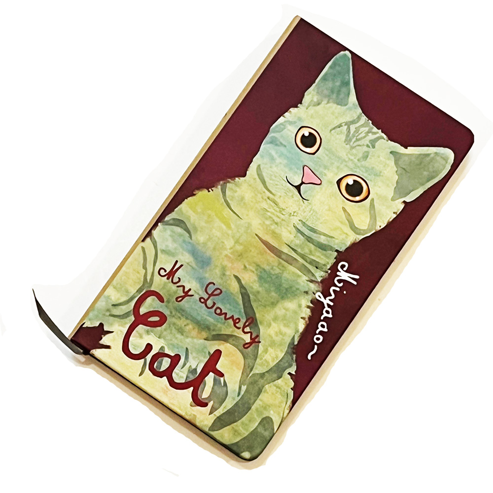Cubierta de flores gatos A5 talla 120 hojas cuaderno de tapa dura con marcador de cinta - Imagen 26 de 27