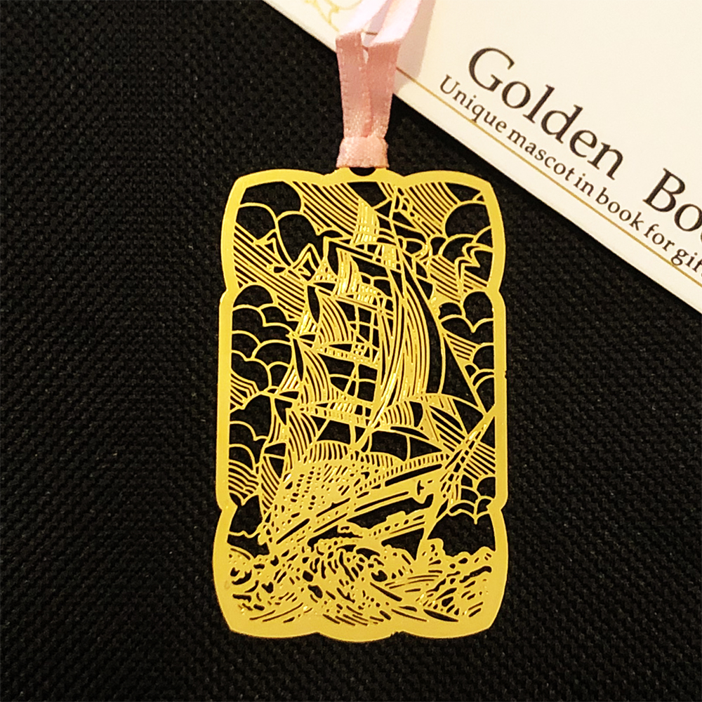 Japanese Style Gold Metal Bookmarks For Books Book Markers Gift For Readers - Picture 21 of 21