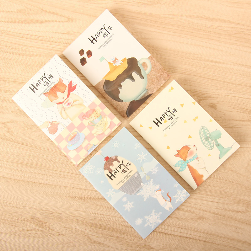 Mini cuadernos pequeños blocs de notas 4pk animales gatos flores cielo galaxia blocs de notas - Imagen 56 de 99