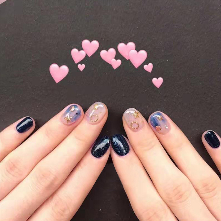 24 un. puntas de arte en uñas falsas rosa diamante rojo negro prediseñadas - Imagen 133 de 133