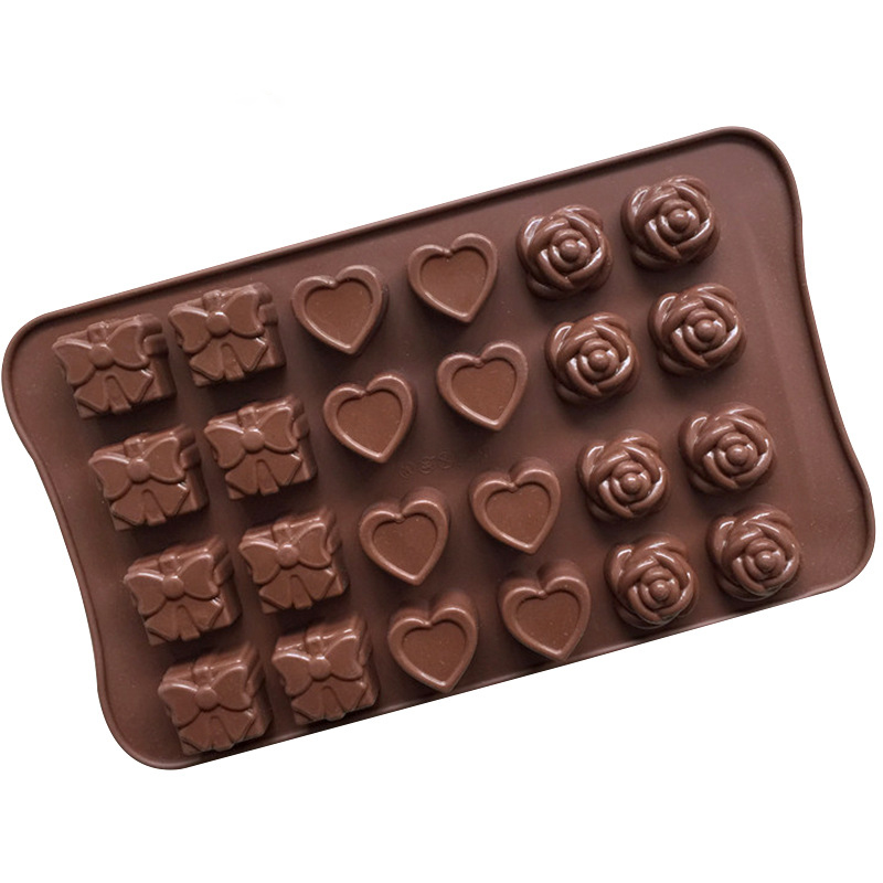Mini Hearts Bears Letters Numbers Animals Silicone Chocolate Mould Cake Decor - Picture 21 of 24