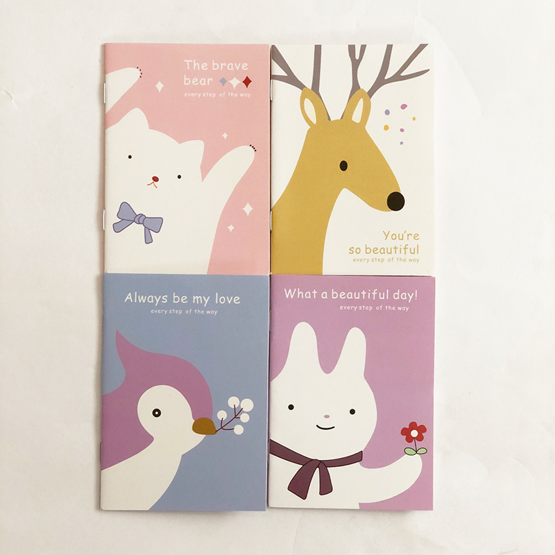 Mini cuadernos pequeños blocs de notas 4pk animales gatos flores cielo galaxia blocs de notas - Imagen 30 de 99