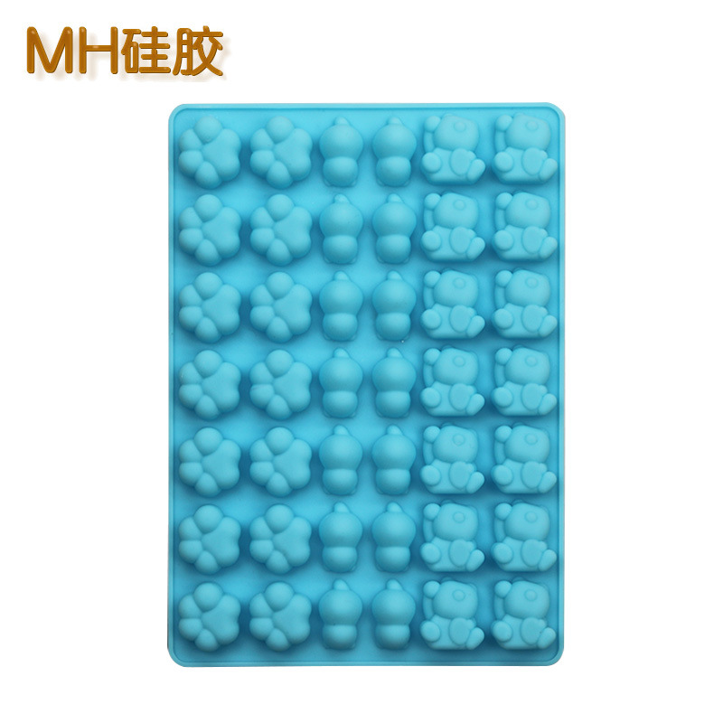 Mini Hearts Bears Letters Numbers Animals Silicone Chocolate Mould Cake Decor - Picture 22 of 24