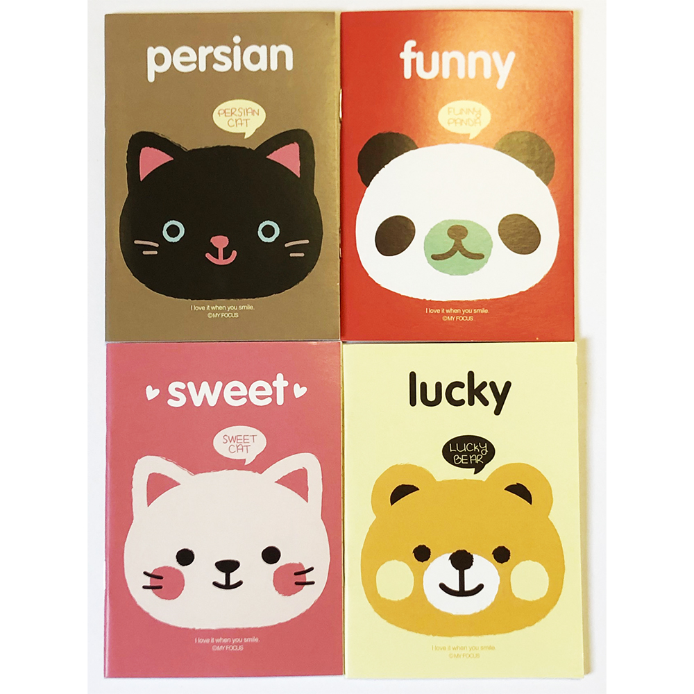 Mini cuadernos pequeños blocs de notas 4pk animales gatos flores cielo galaxia blocs de notas - Imagen 31 de 99