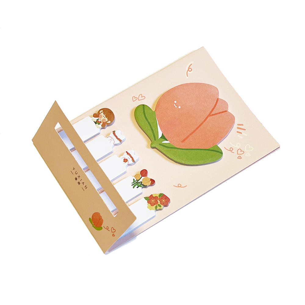 Niña japonesa oso flores lindas notas pegajosas almohadilla novedad marcador de página marcadores - Imagen 11 de 13