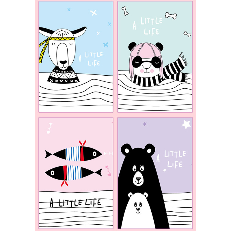 Mini cuadernos pequeños blocs de notas 4pk animales gatos flores cielo galaxia blocs de notas - Imagen 45 de 99