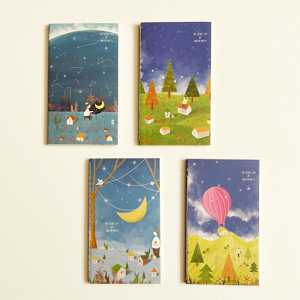 Mini cuadernos pequeños blocs de notas 4pk animales gatos flores cielo galaxia blocs de notas - Imagen 97 de 99