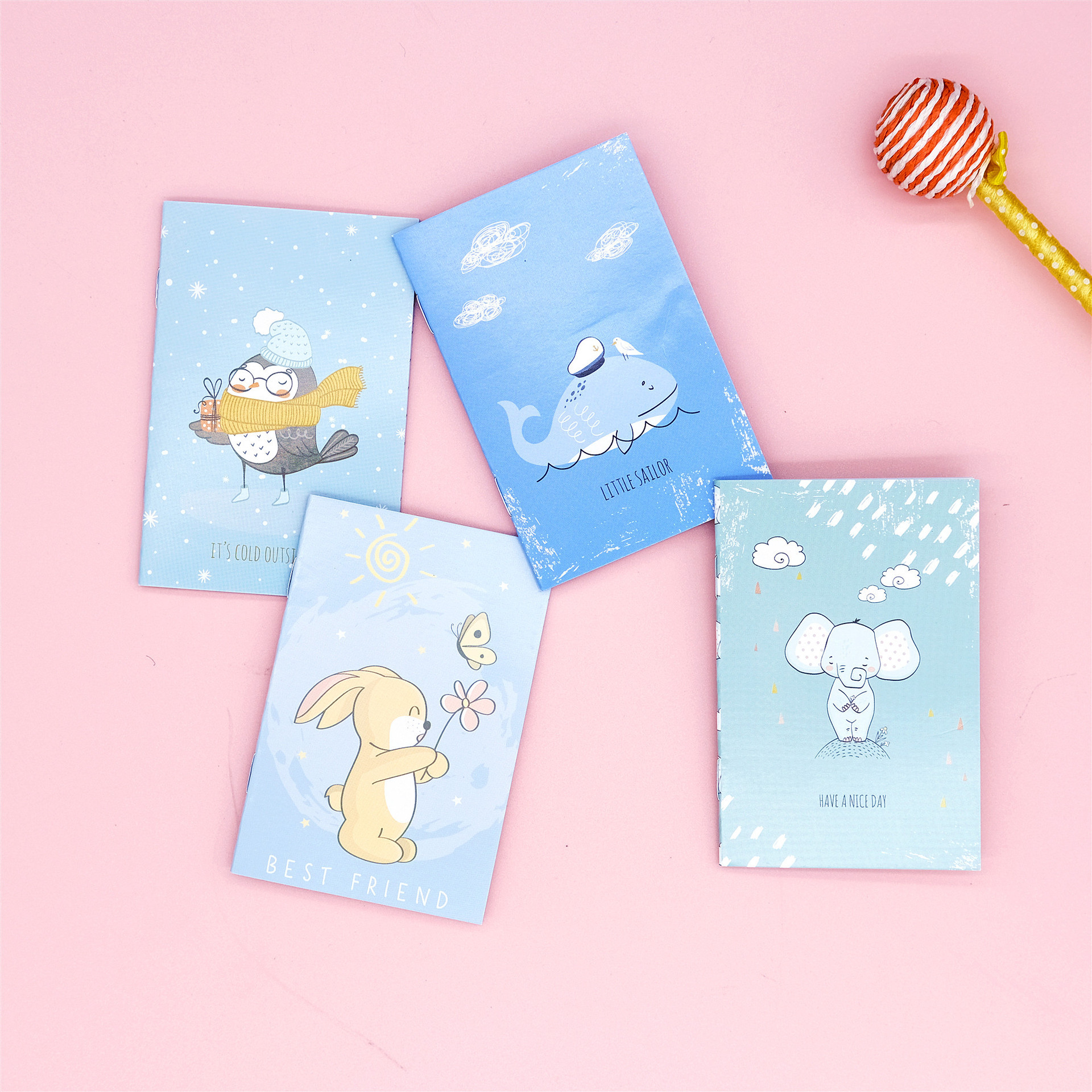 Mini cuadernos pequeños blocs de notas 4pk animales gatos flores cielo galaxia blocs de notas - Imagen 32 de 99