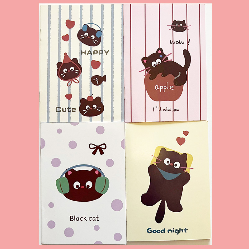 Mini cuadernos pequeños blocs de notas 4pk animales gatos flores cielo galaxia blocs de notas - Imagen 55 de 99
