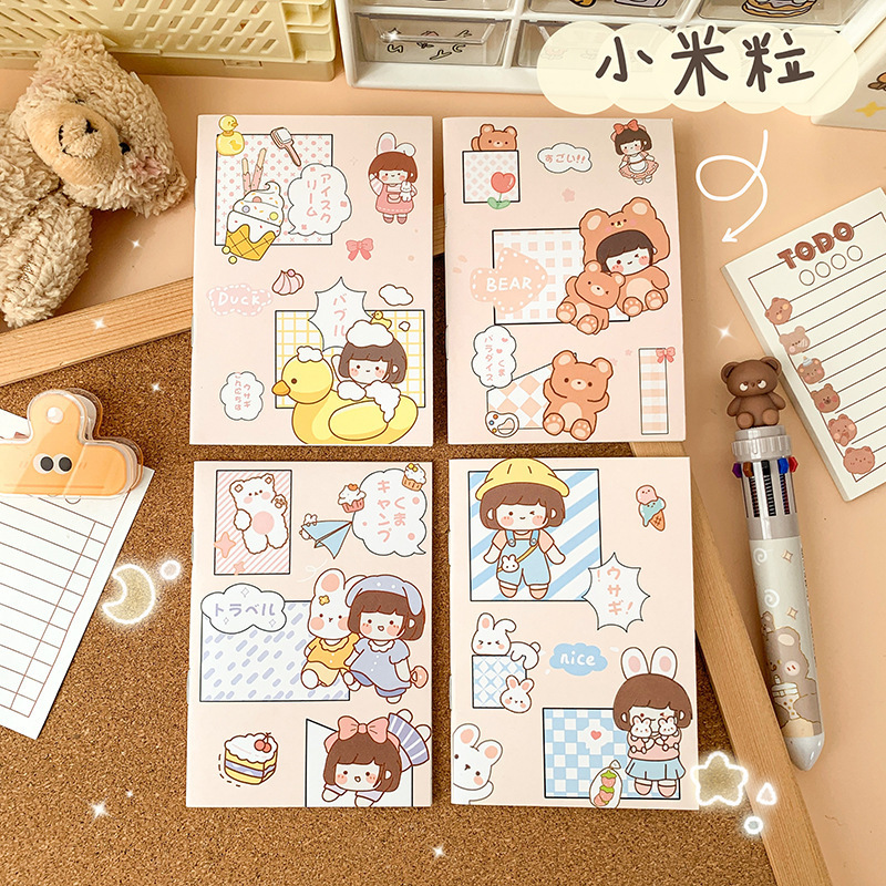 Mini cuadernos pequeños blocs de notas 4pk animales gatos flores cielo galaxia blocs de notas - Imagen 84 de 99